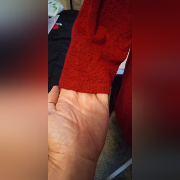 Red Sweater Dress Size M - Picture 5 of 7